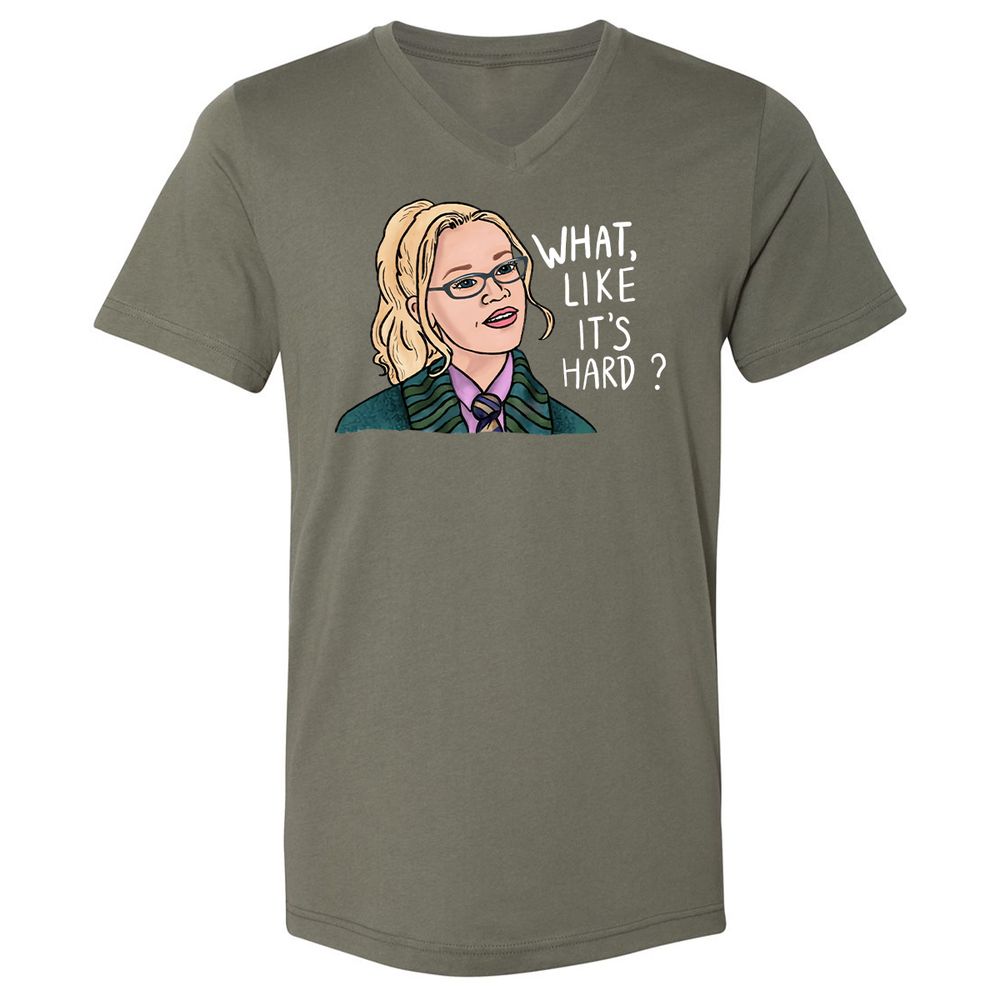 Unisex V-Neck T-Shirt - V9N9A191 - Military Green - 10