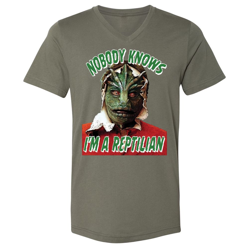 Unisex V-Neck T-Shirt - 3BEGK8AX - Military Green - 10
