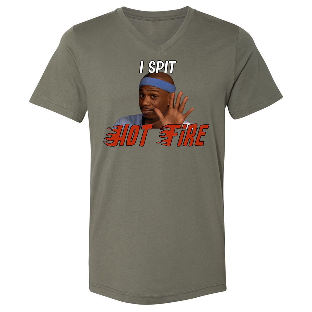 Unisex V-Neck T-Shirt - VY42XSB9 - Military Green - 10