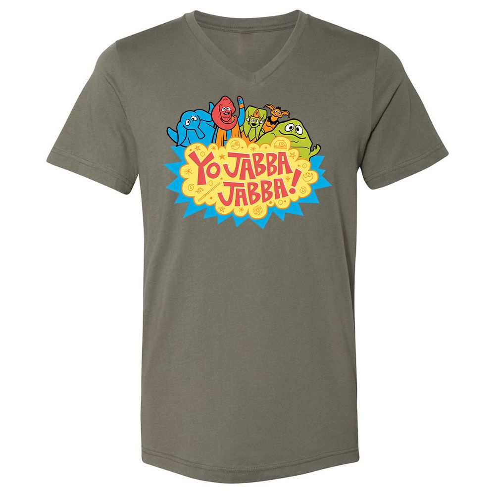 Unisex V-Neck T-Shirt - Q1DNC96N - Military Green - 10