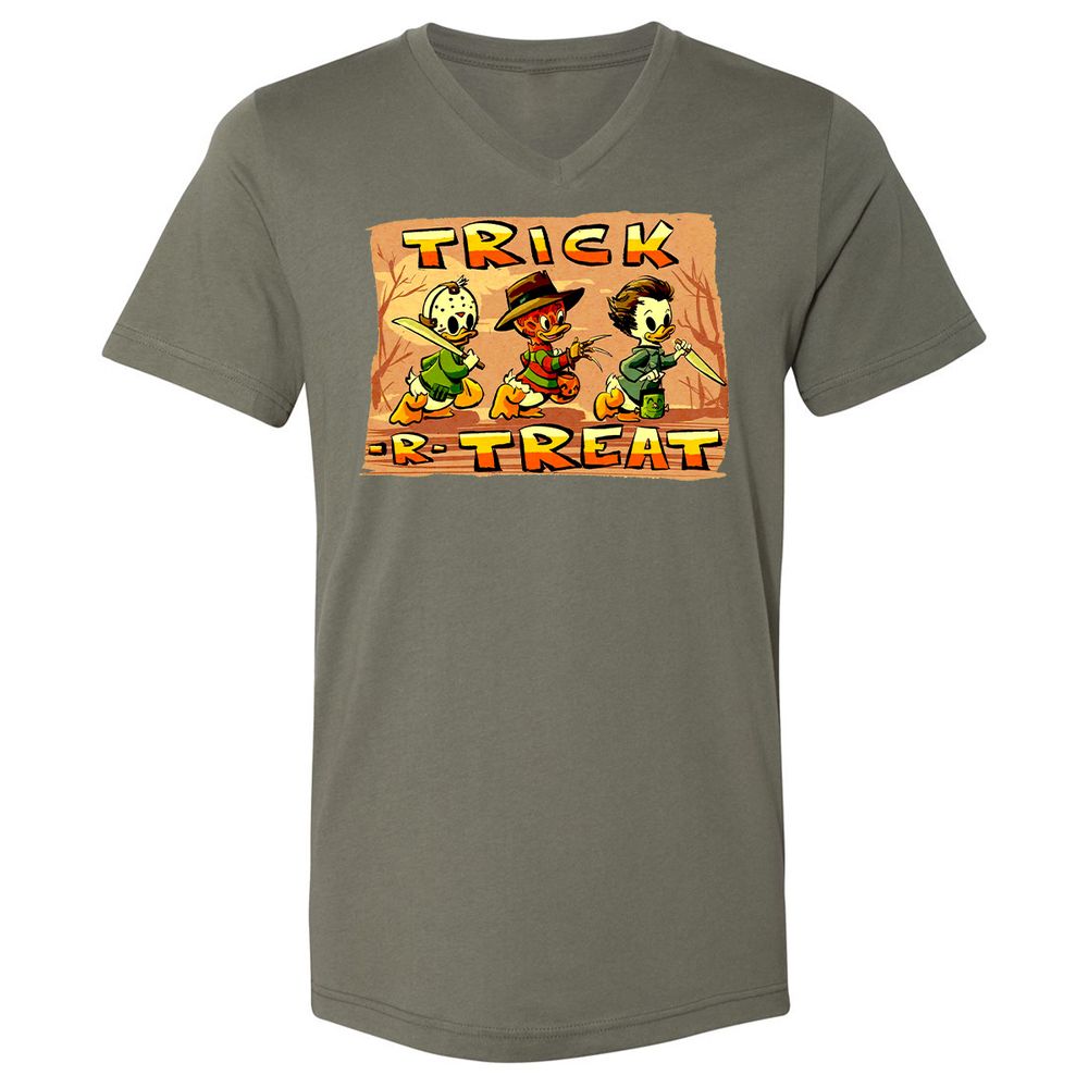 Unisex V-Neck T-Shirt - QVYT115R - Military Green - 10