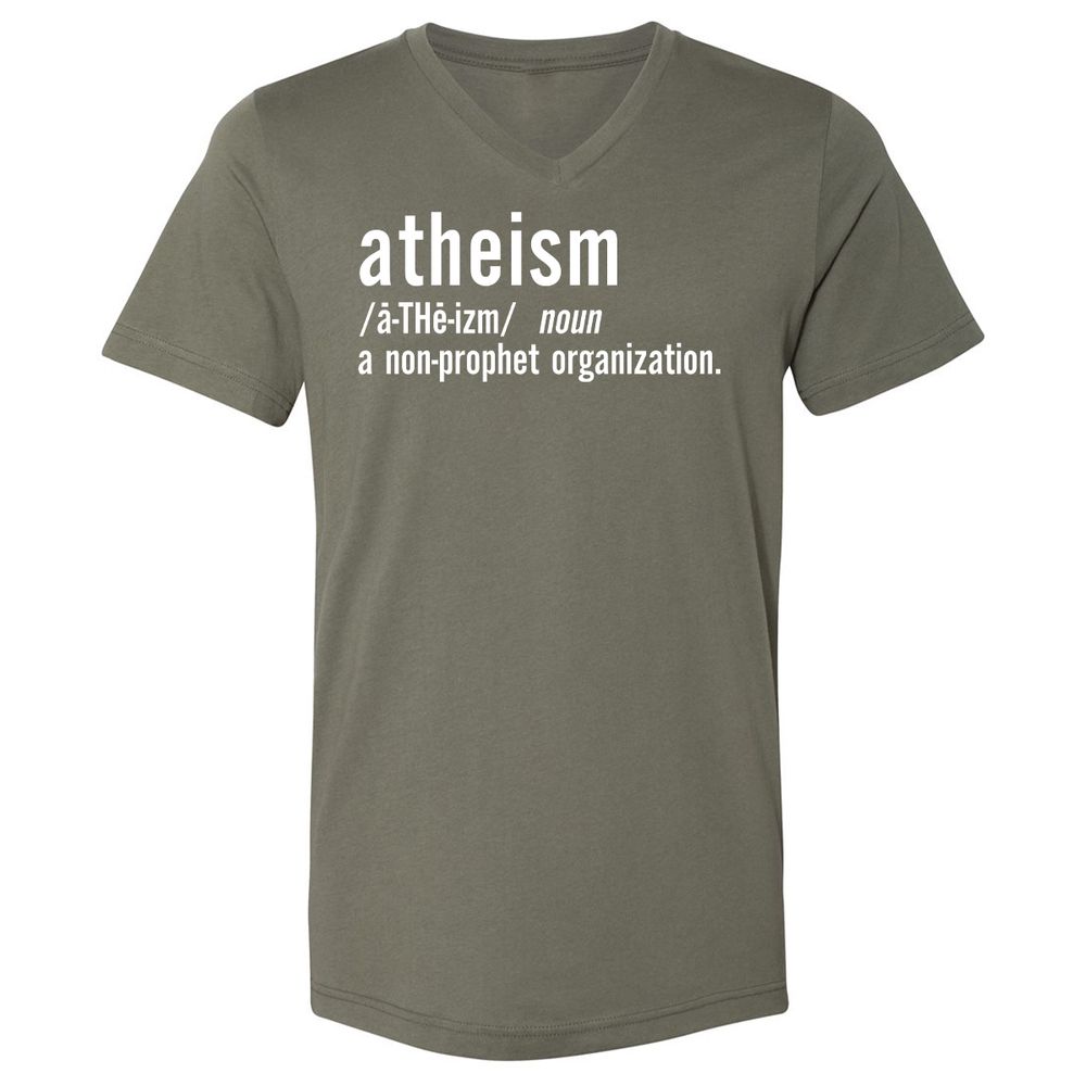 Unisex V-Neck T-Shirt - VLFQDVBP - Military Green - 10