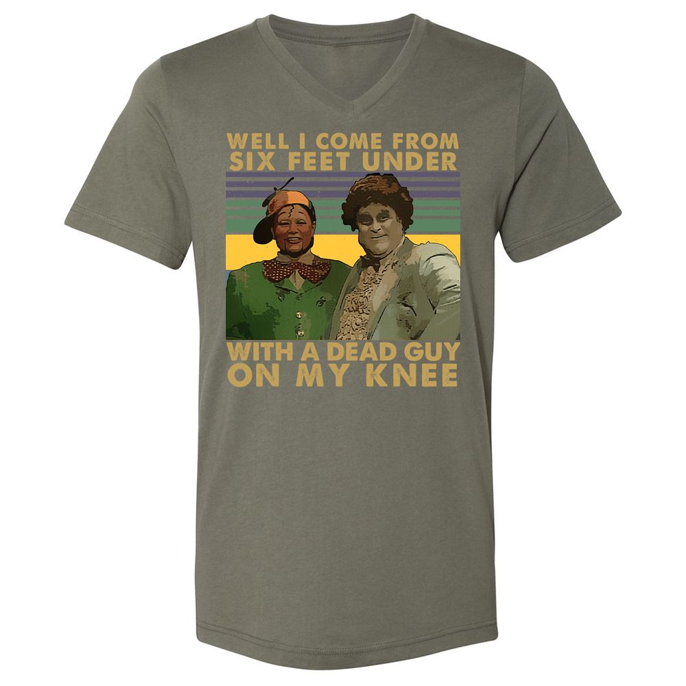 Unisex V-Neck T-Shirt - FXTPZU93 - Military Green - 10