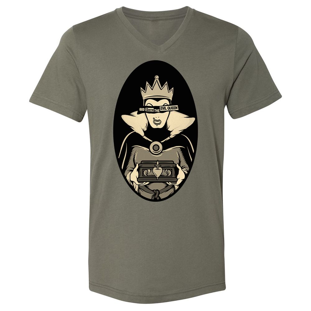Unisex V-Neck T-Shirt - ZYYVSLRC - Military Green - 10