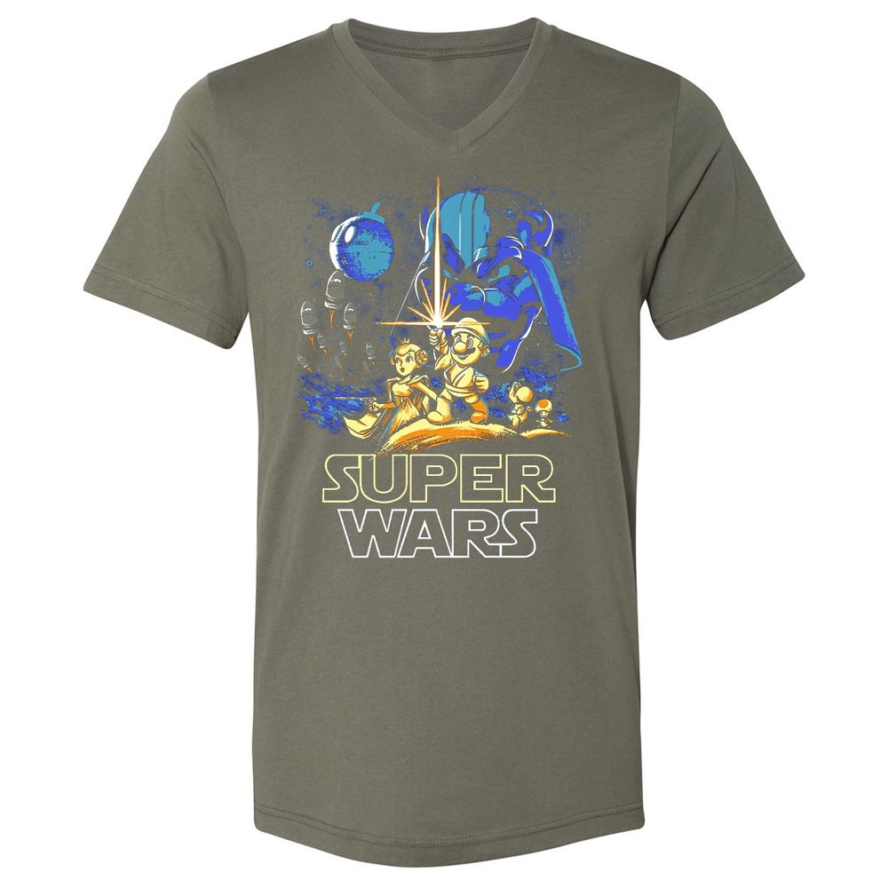 Unisex V-Neck T-Shirt - TZD3G72P - Military Green - 10