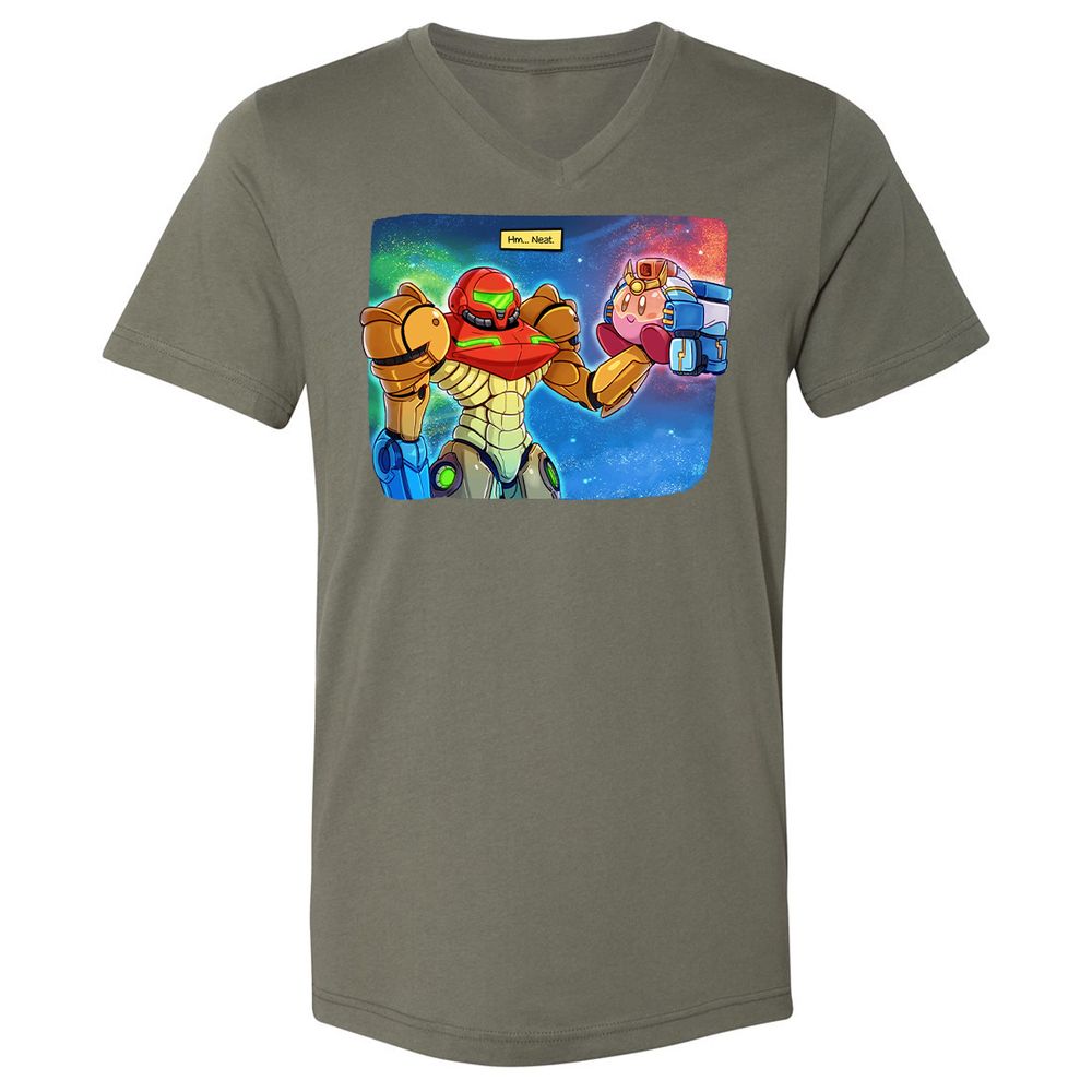 Unisex V-Neck T-Shirt - RAS6TL4V - Military Green - 10