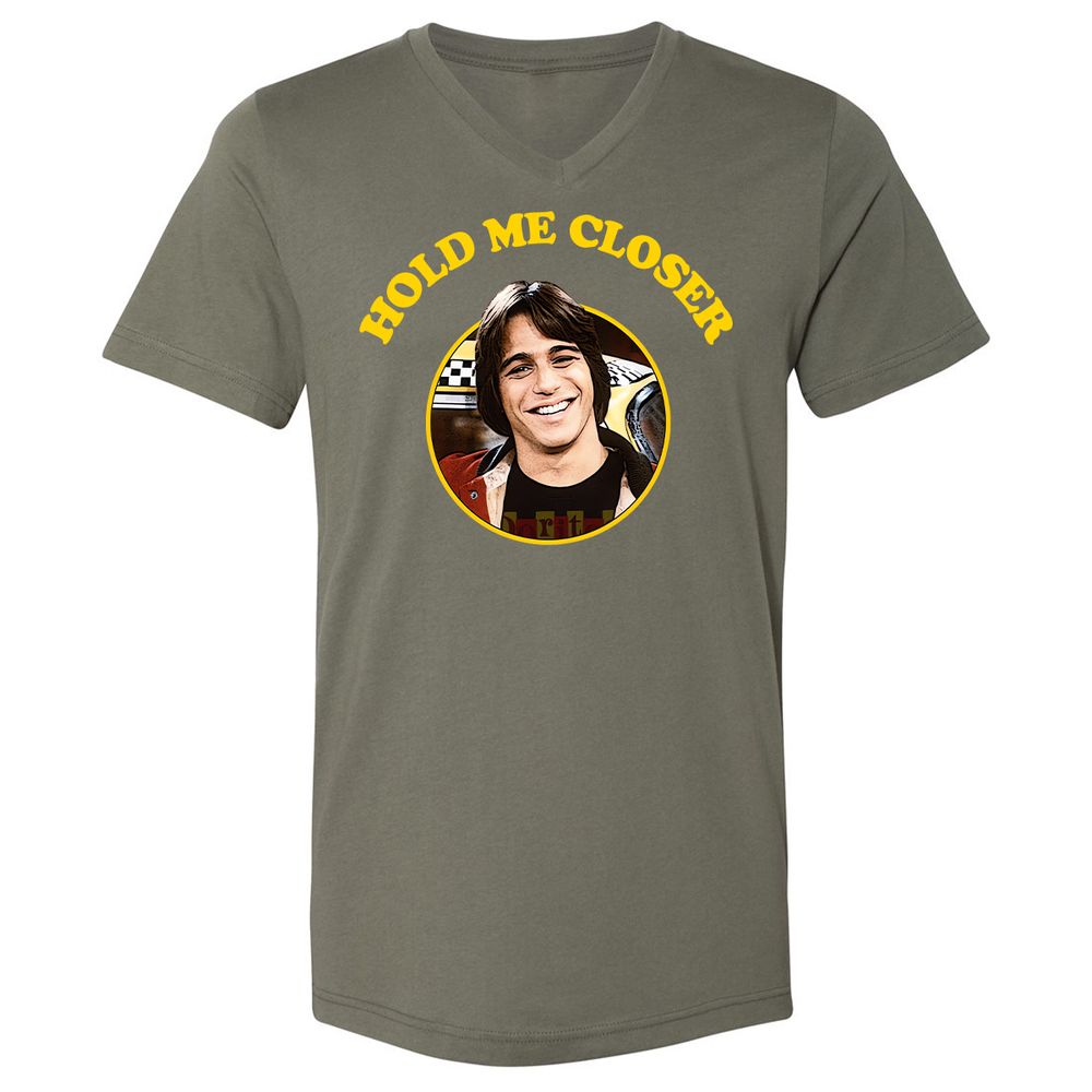 Unisex V-Neck T-Shirt - 4JC3JY5W - Military Green - 10