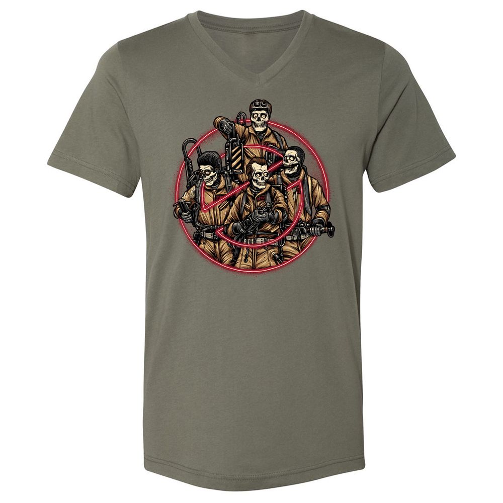 Unisex V-Neck T-Shirt - STEKUBZJ - Military Green - 10