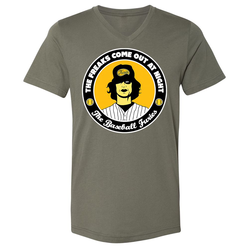 Unisex V-Neck T-Shirt - LVYPQWQS - Military Green - 10