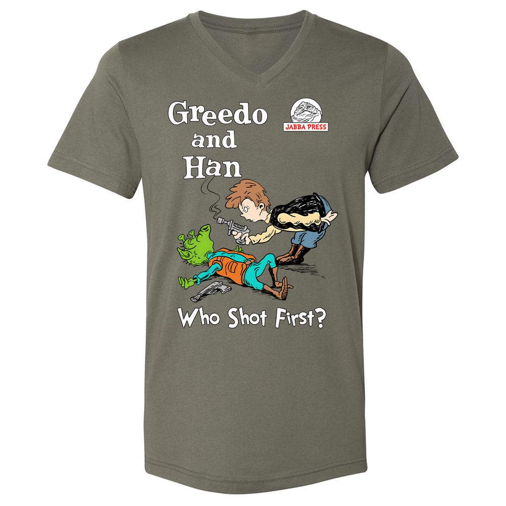 Unisex V-Neck T-Shirt - TGHLAWBE - Military Green - 10