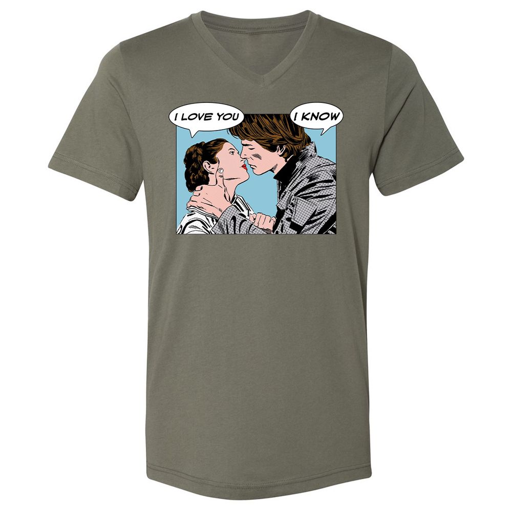 Unisex V-Neck T-Shirt - 2UYRGB6K - Military Green - 10