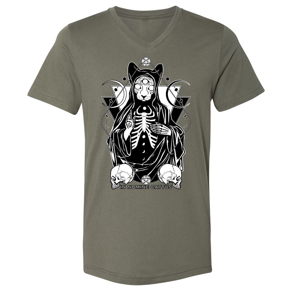 Unisex V-Neck T-Shirt - V9RGSBMM - Military Green - 10