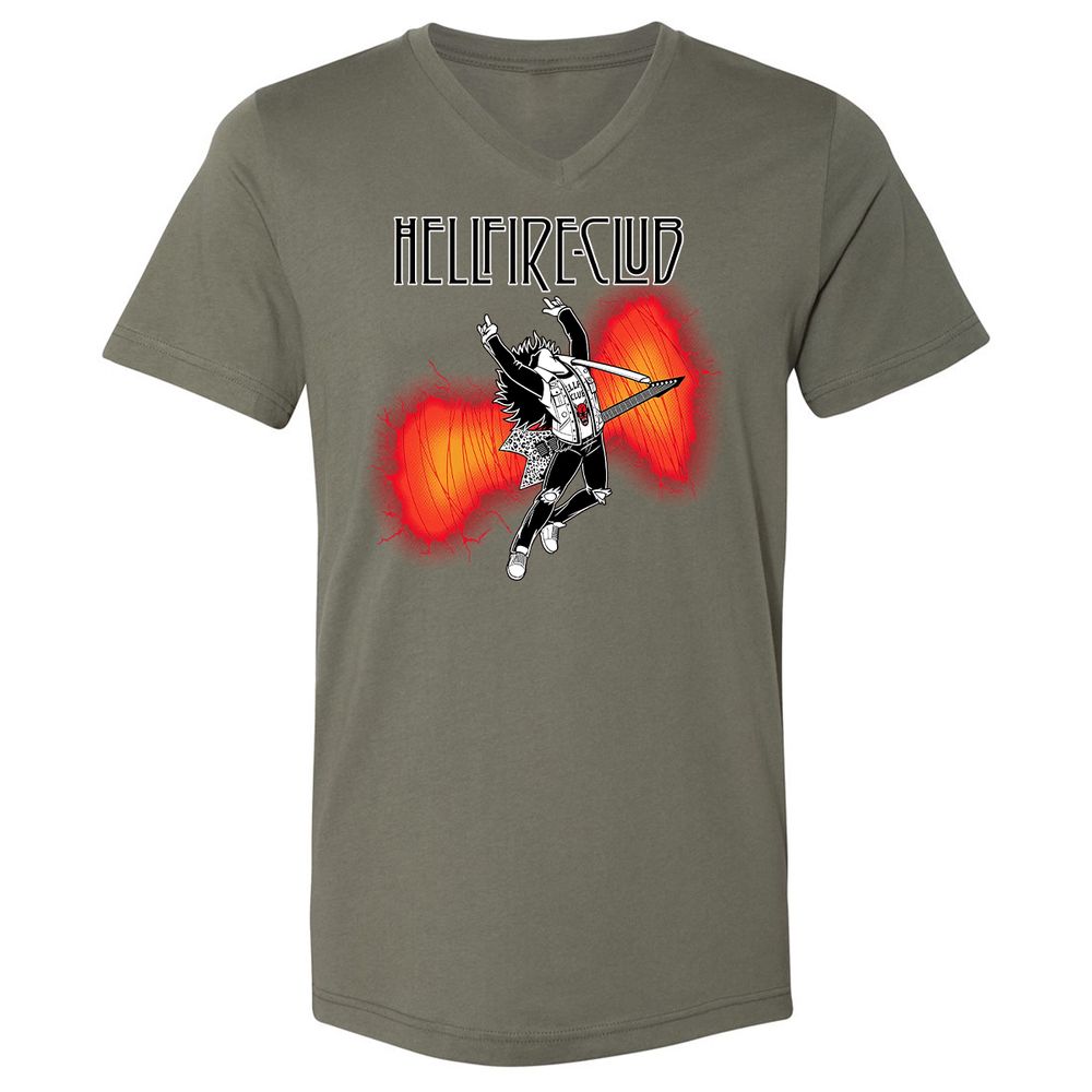 Unisex V-Neck T-Shirt - S2WP7BPH - Military Green - 10