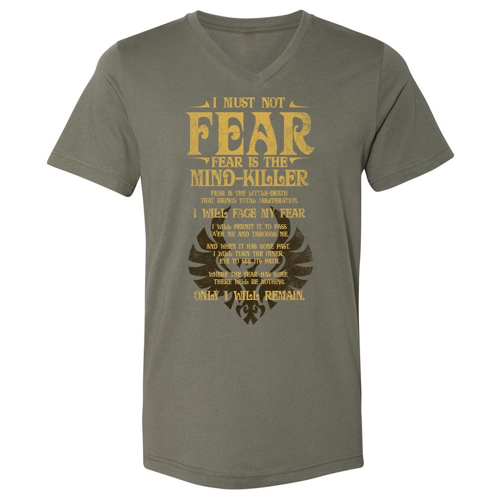 Unisex V-Neck T-Shirt - 4XVLGZ2B - Military Green - 10