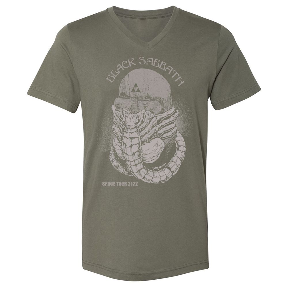 Unisex V-Neck T-Shirt - LQ8MRMA3 - Military Green - 10