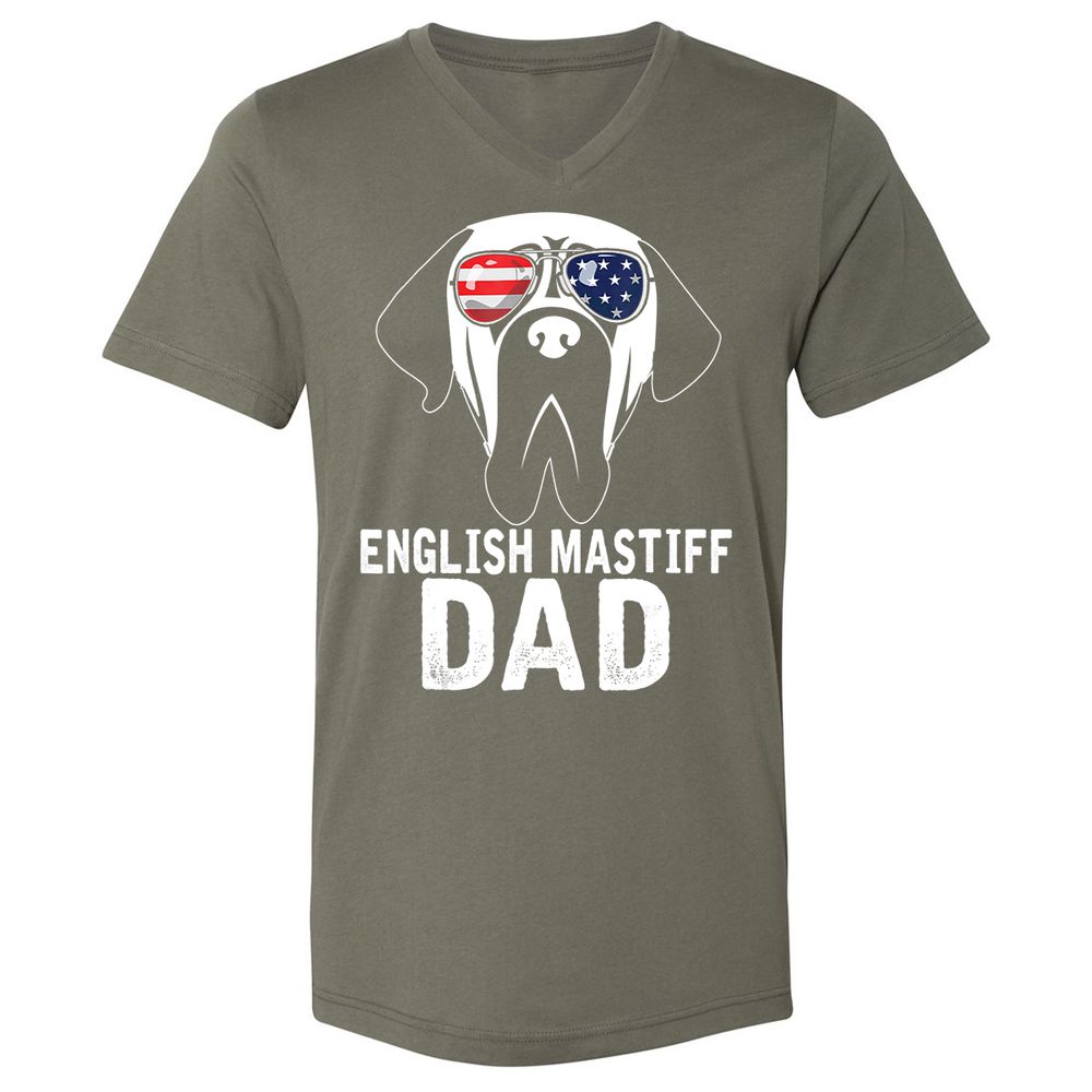 Unisex V-Neck T-Shirt - XVB9HGFF - Military Green - 10