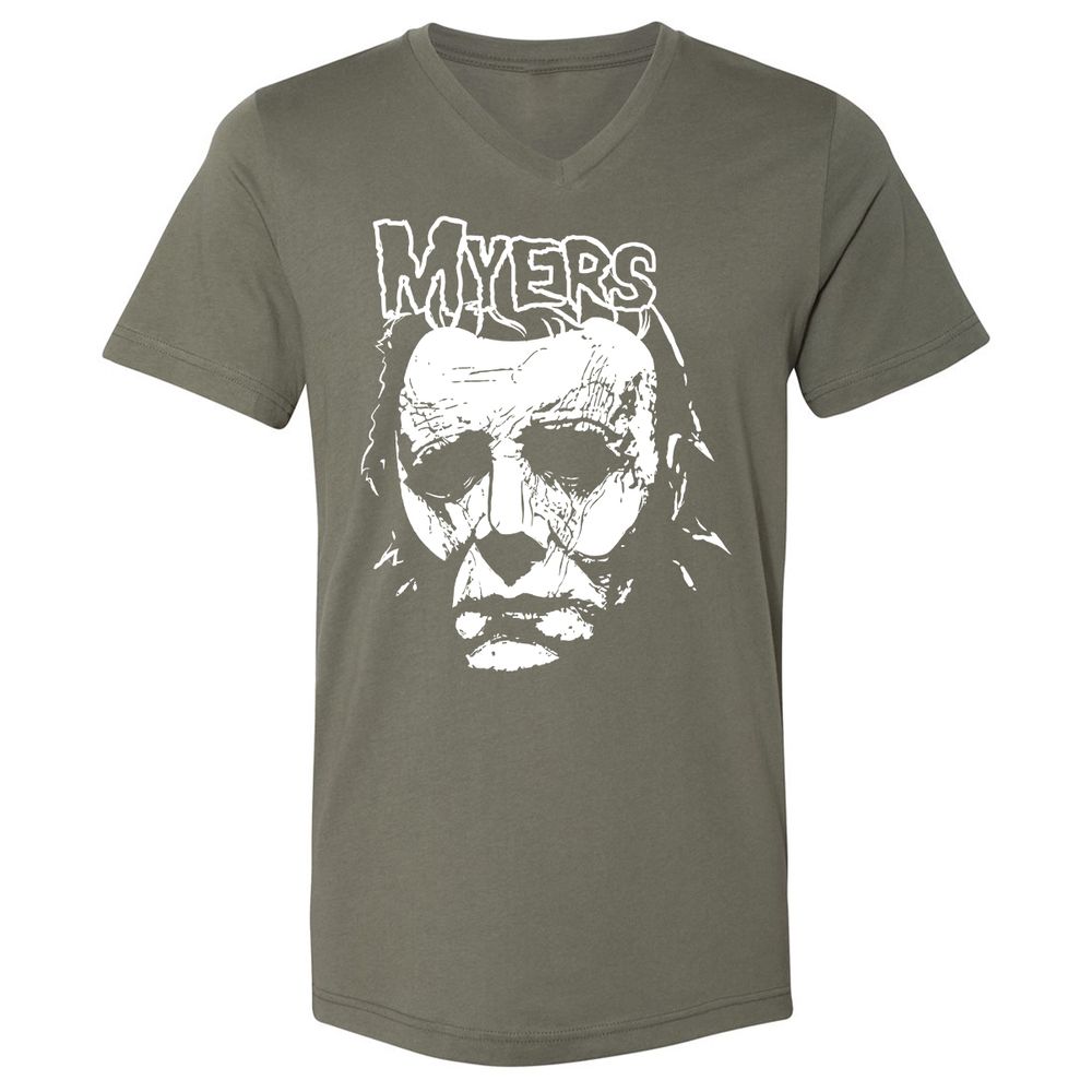 Unisex V-Neck T-Shirt - 5ZD1UXVM - Military Green - 10