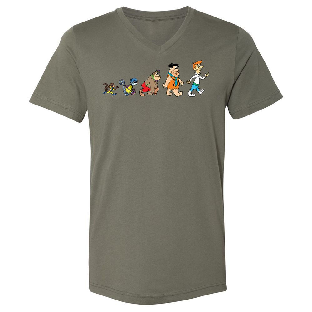 Unisex V-Neck T-Shirt - C8UVSXQA - Military Green - 10