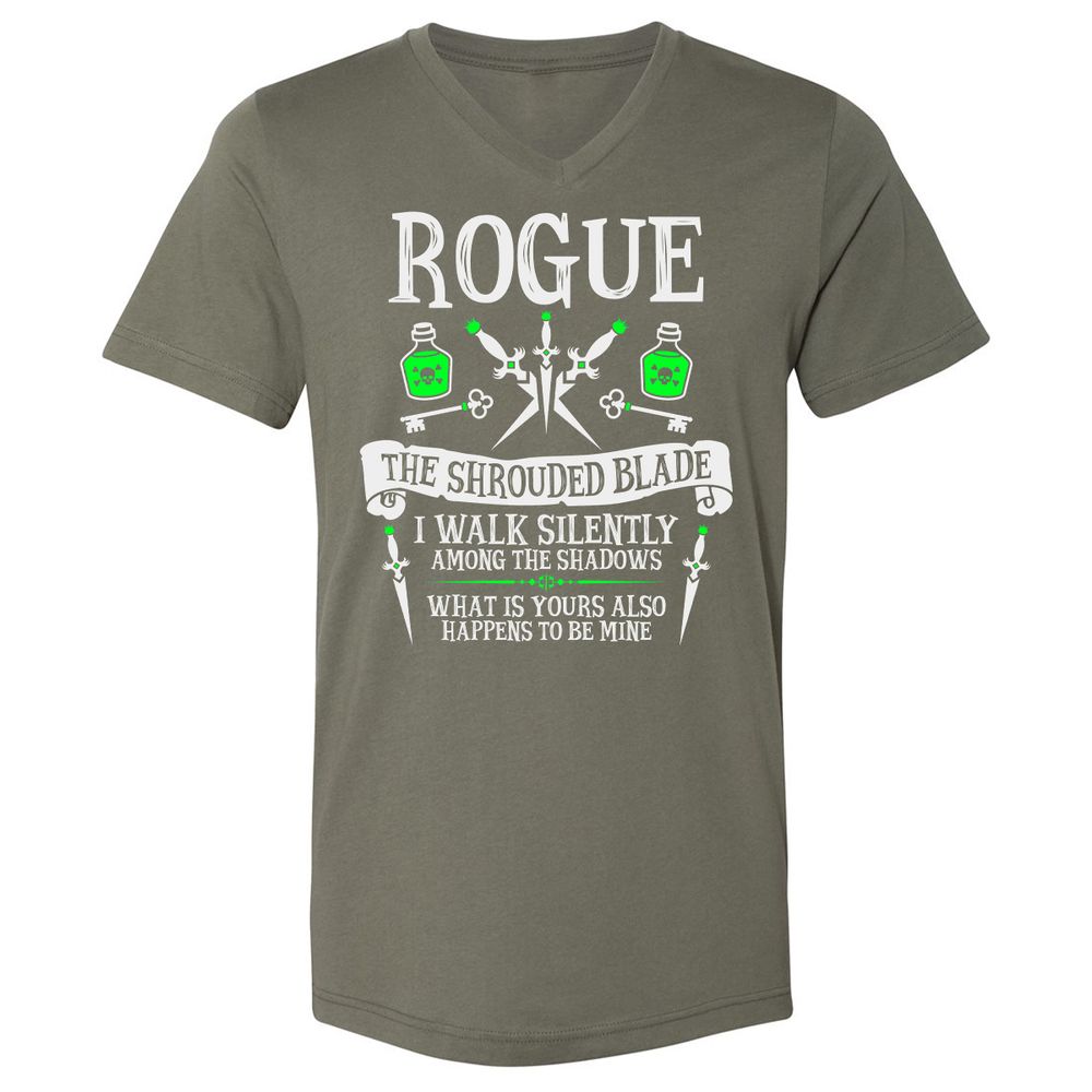 Unisex V-Neck T-Shirt - 4PU3TRW8 - Military Green - 10