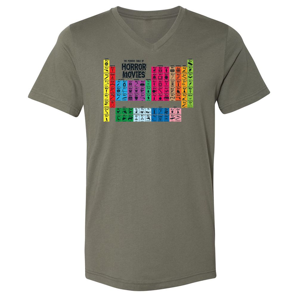 Unisex V-Neck T-Shirt - UJE7AVGP - Military Green - 10