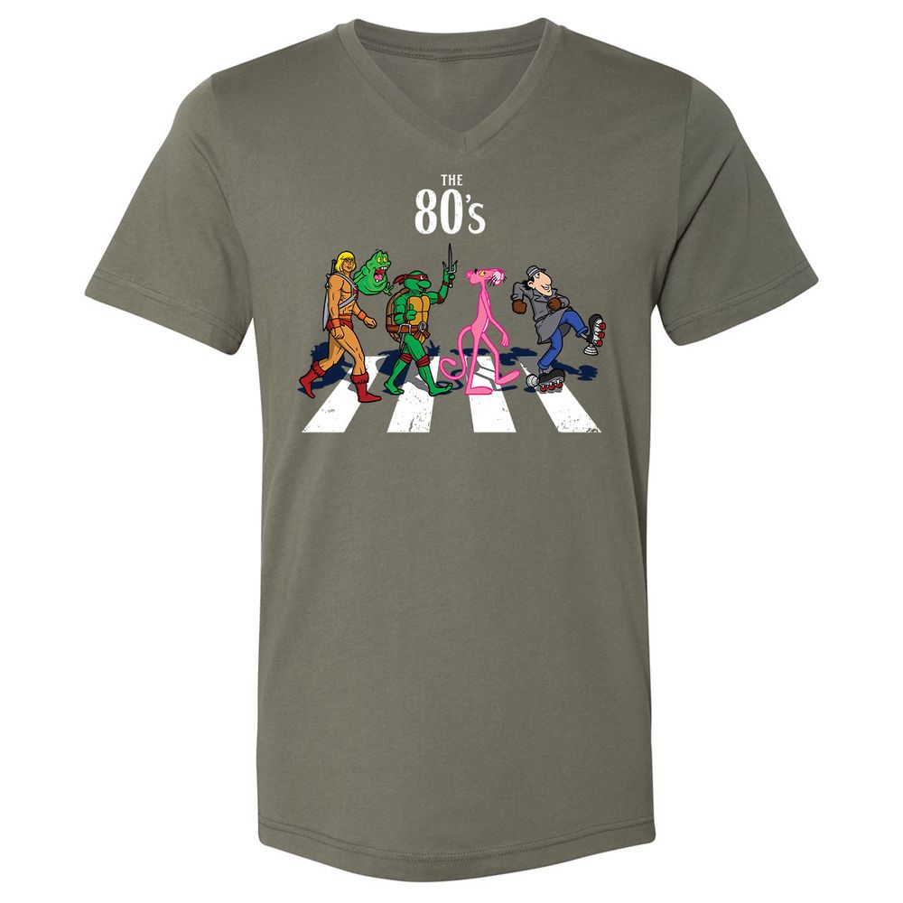 Unisex V-Neck T-Shirt - 42UGYXSZ - Military Green - 10