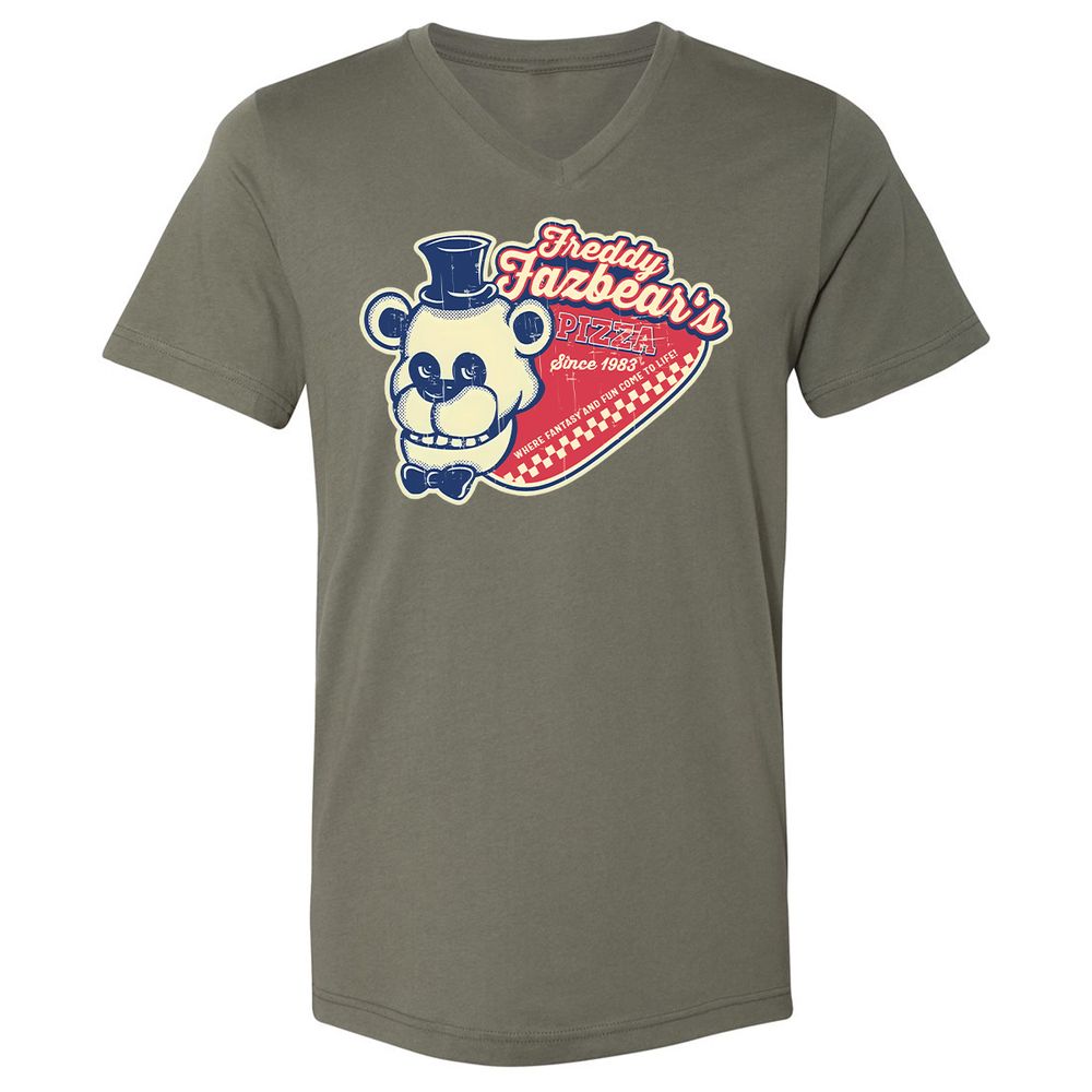 Unisex V-Neck T-Shirt - V9PK881G - Military Green - 10