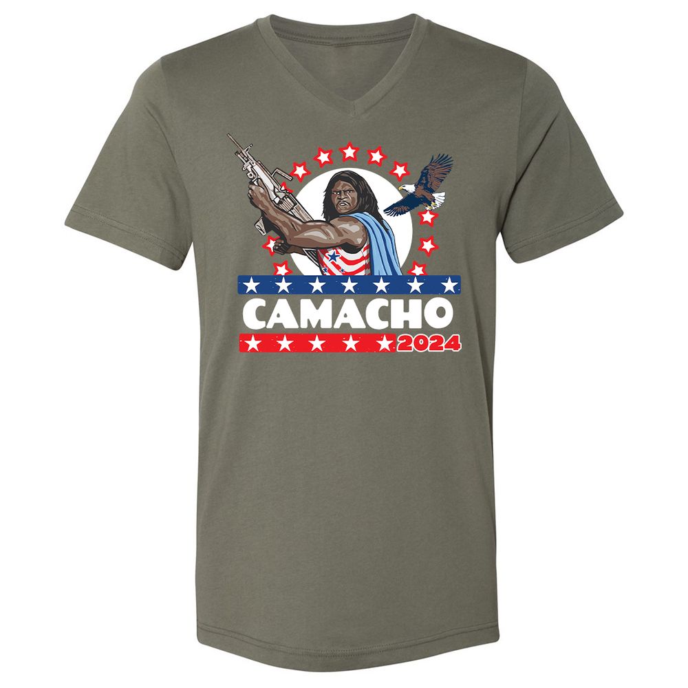 Unisex V-Neck T-Shirt - JTFYLMVE - Military Green - 10