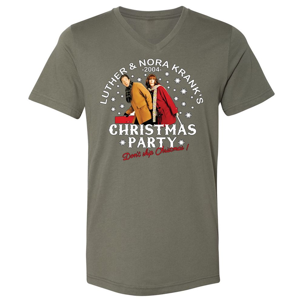 Unisex V-Neck T-Shirt - 6FLRCTA8 - Military Green - 10