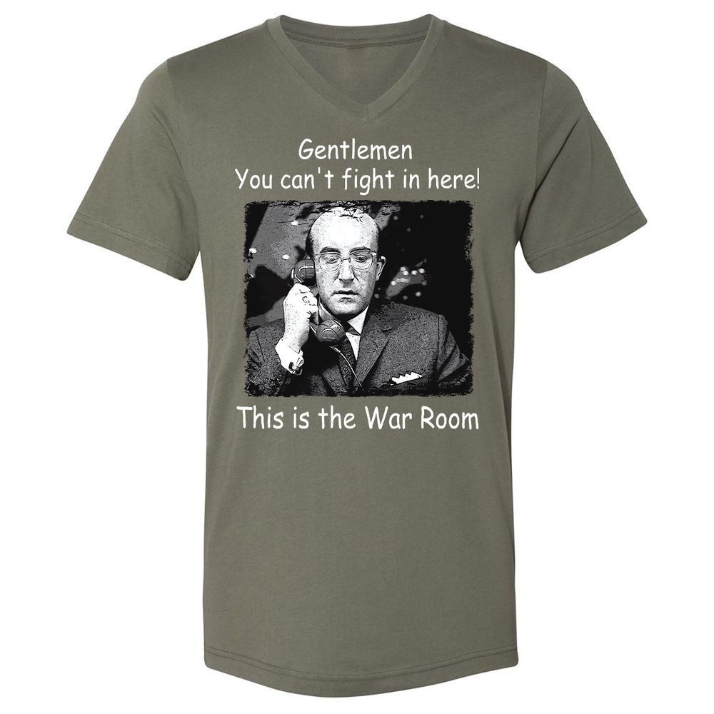 Unisex V-Neck T-Shirt - ZUH4Y8XN - Military Green - 10