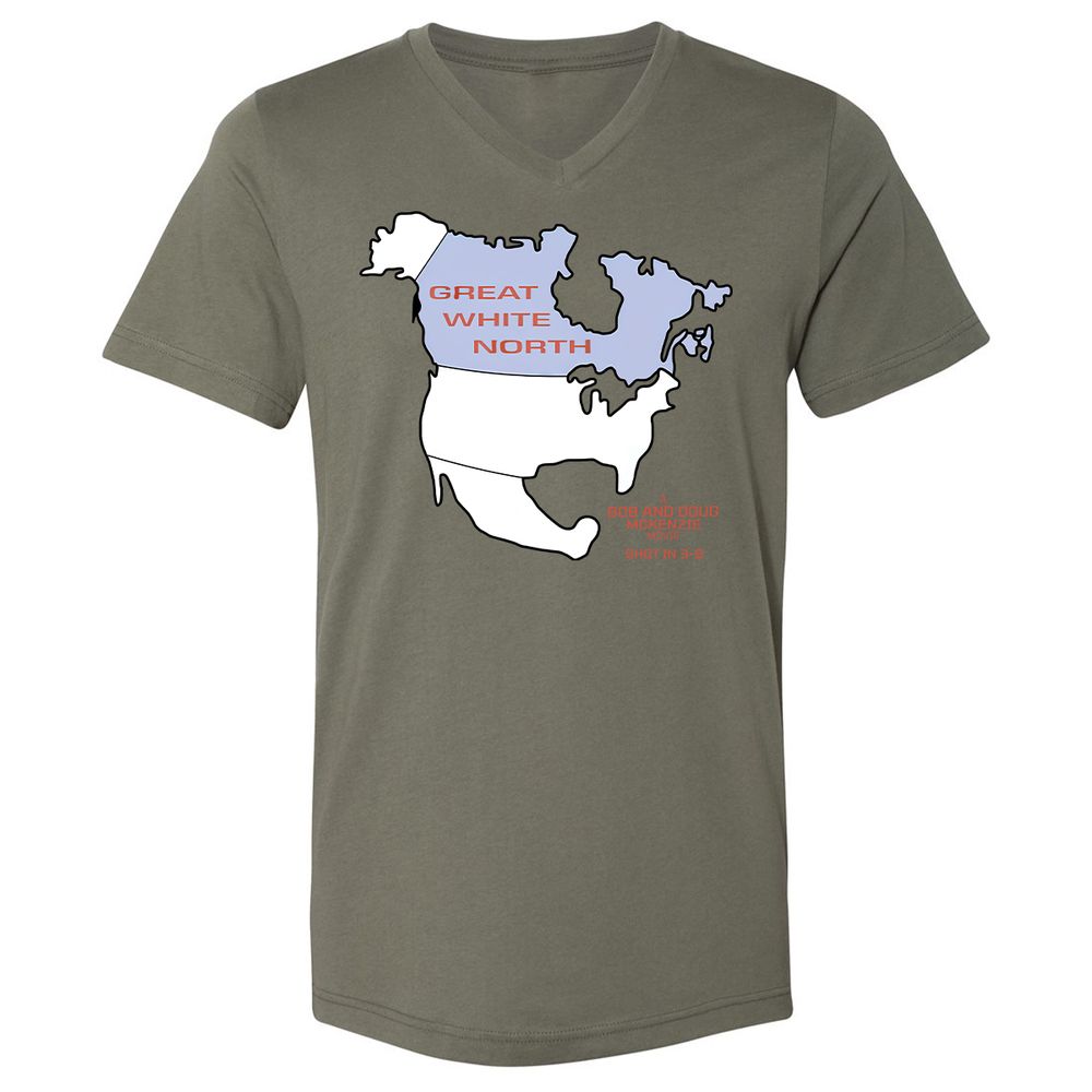 Unisex V-Neck T-Shirt - YKZCEXM5 - Military Green - 10