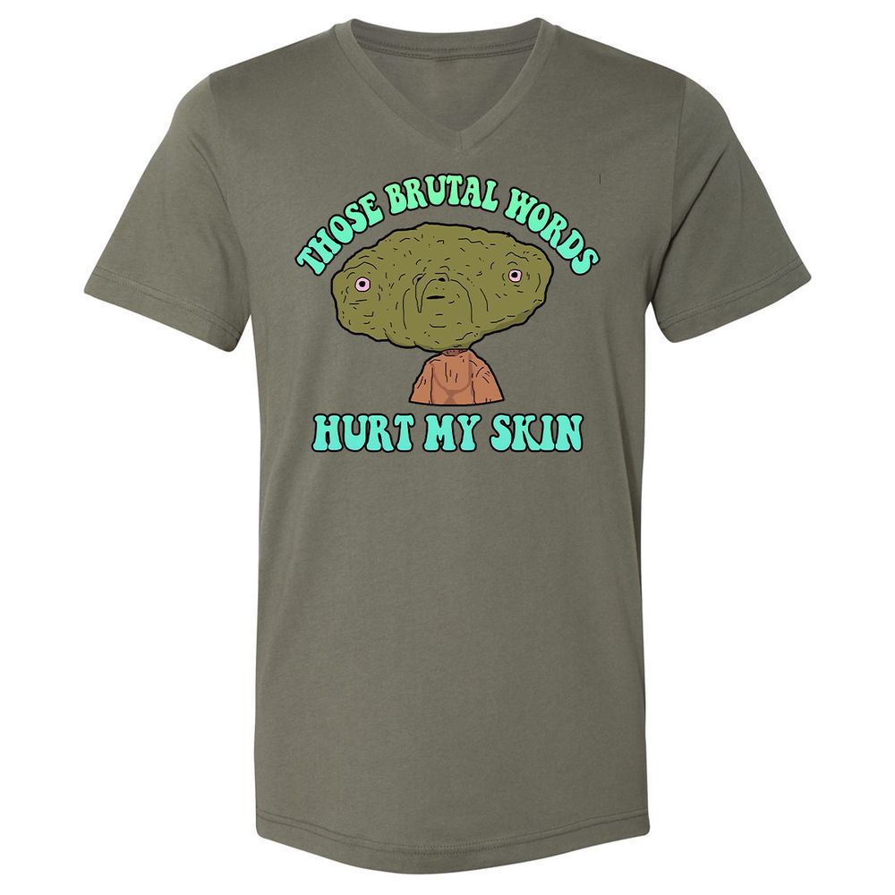 Unisex V-Neck T-Shirt - 7T91GTE2 - Military Green - 10