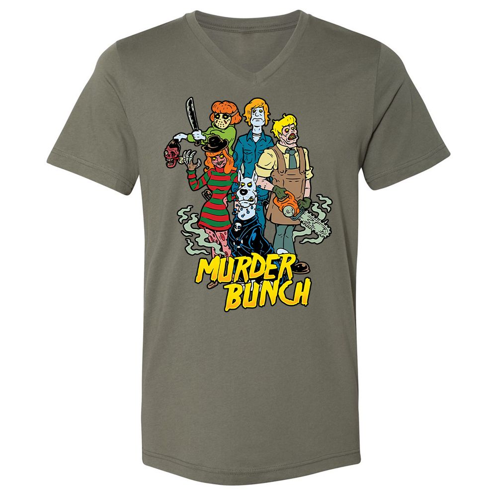 Unisex V-Neck T-Shirt - XA9ZAFZL - Military Green - 10