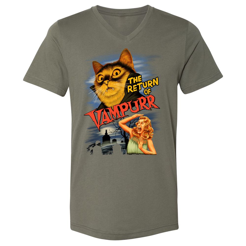 Unisex V-Neck T-Shirt - 2VN74J2Q - Military Green - 10