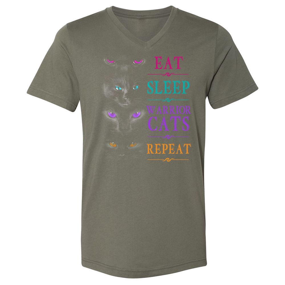 Unisex V-Neck T-Shirt - 537PELPV - Military Green - 10