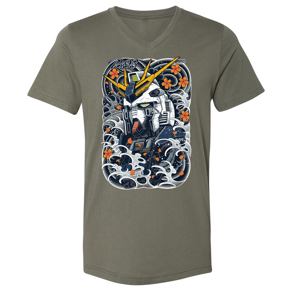 Unisex V-Neck T-Shirt - BM56QGTF - Military Green - 10
