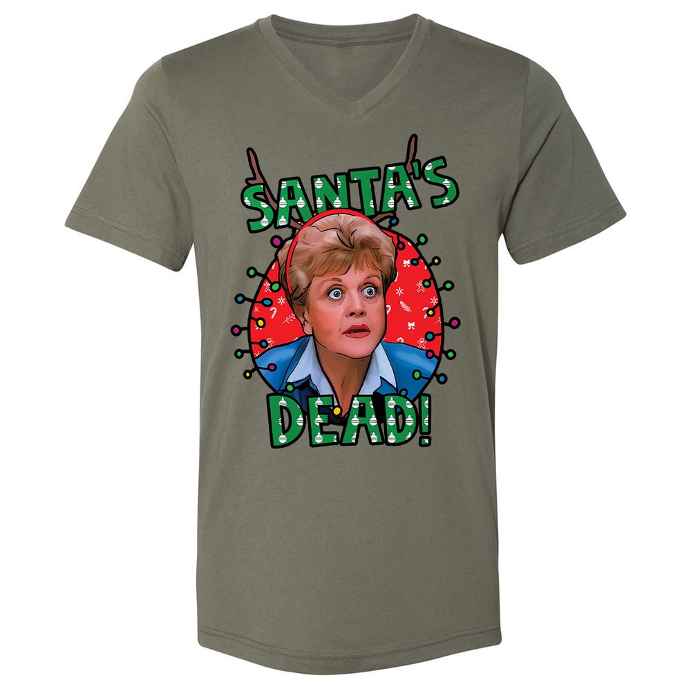 Unisex V-Neck T-Shirt - 38XM4TDT - Military Green - 10