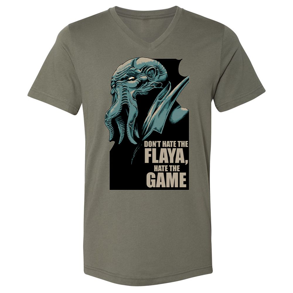 Unisex V-Neck T-Shirt - TU2GQBVR - Military Green - 10