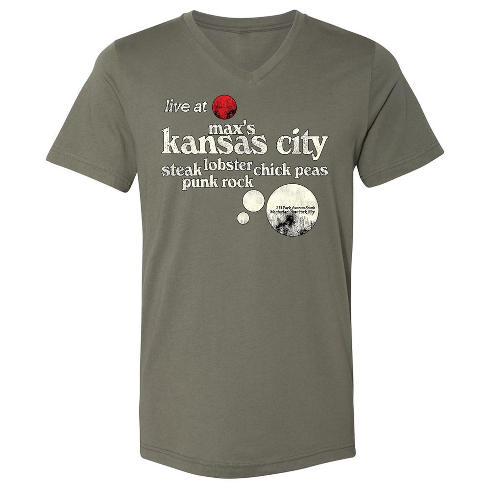 Unisex V-Neck T-Shirt - FKACXWG3 - Military Green - 10