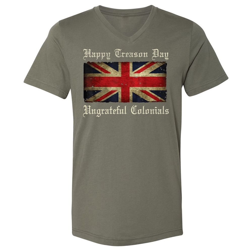Unisex V-Neck T-Shirt - 8G7GUB33 - Military Green - 10