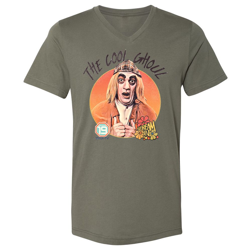 Unisex V-Neck T-Shirt - FEFJDZJ9 - Military Green - 10