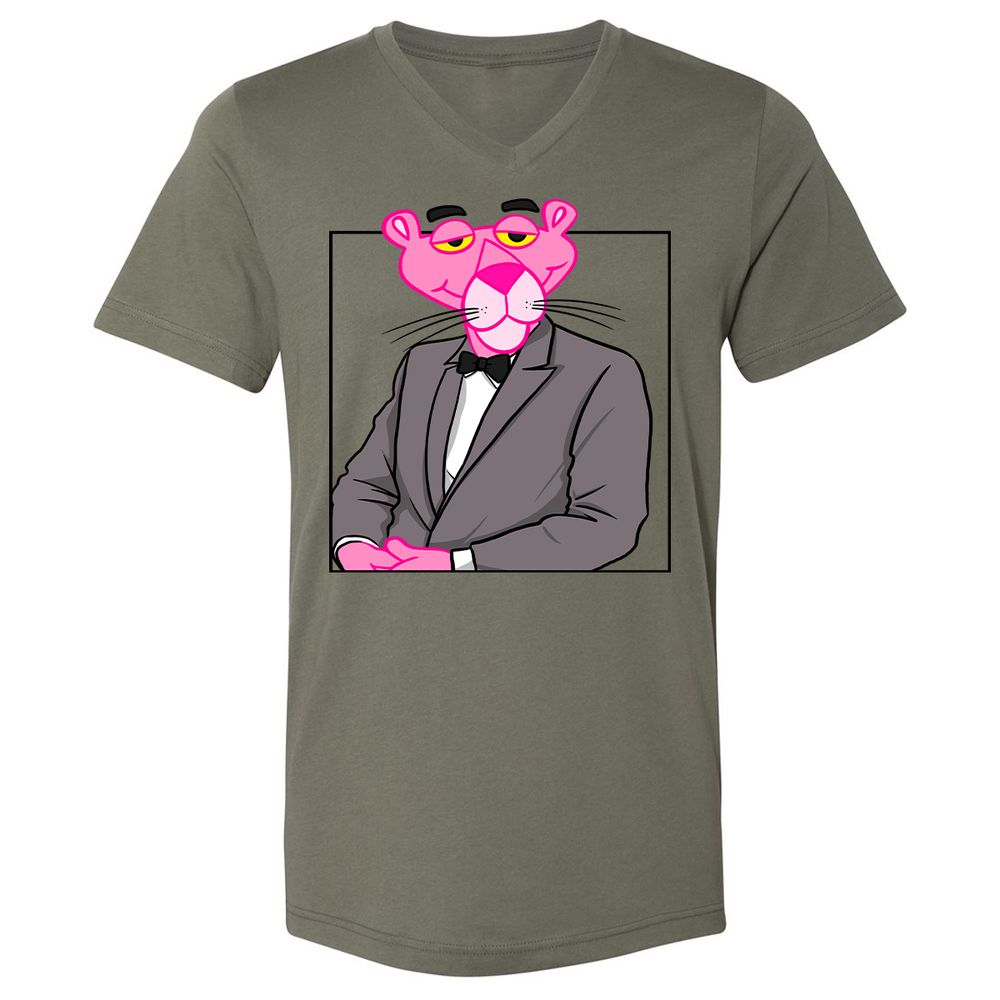 Unisex V-Neck T-Shirt - X4J3432J - Military Green - 10