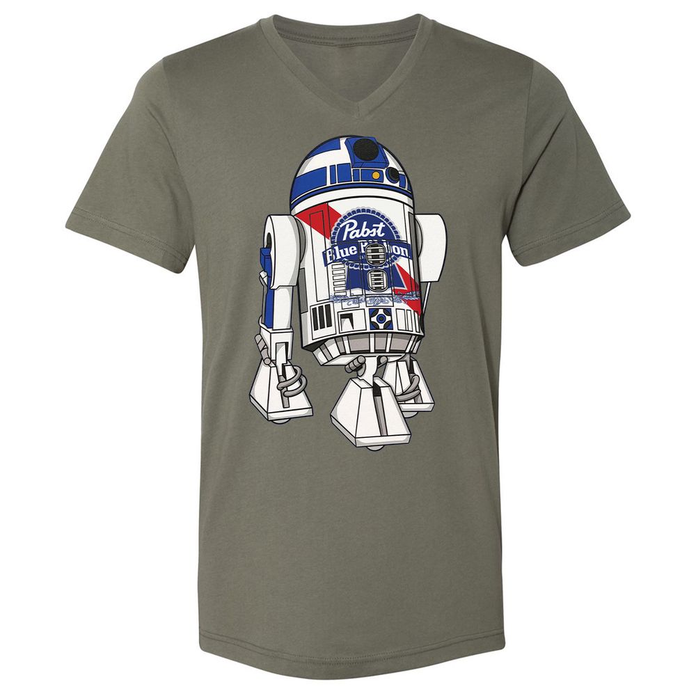 Unisex V-Neck T-Shirt - P7GZ5L2F - Military Green - 10