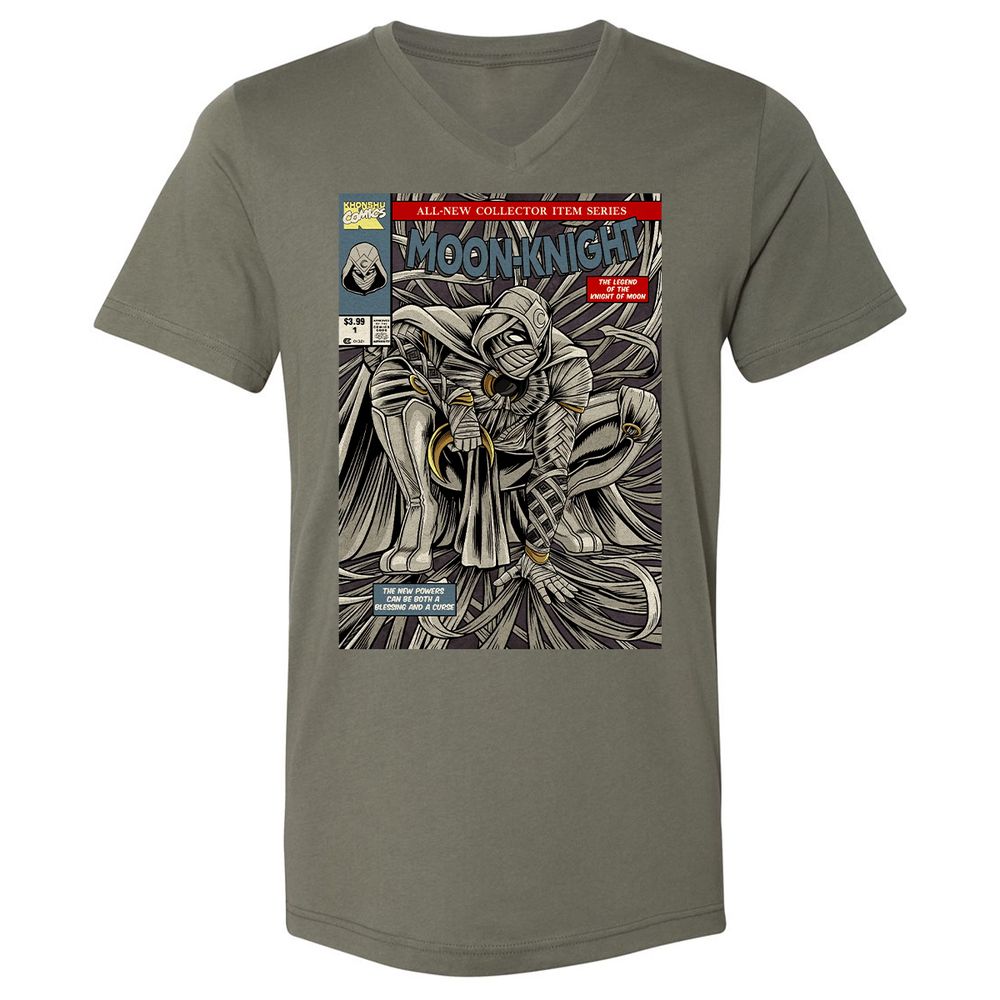 Unisex V-Neck T-Shirt - 6NP21XXF - Military Green - 10