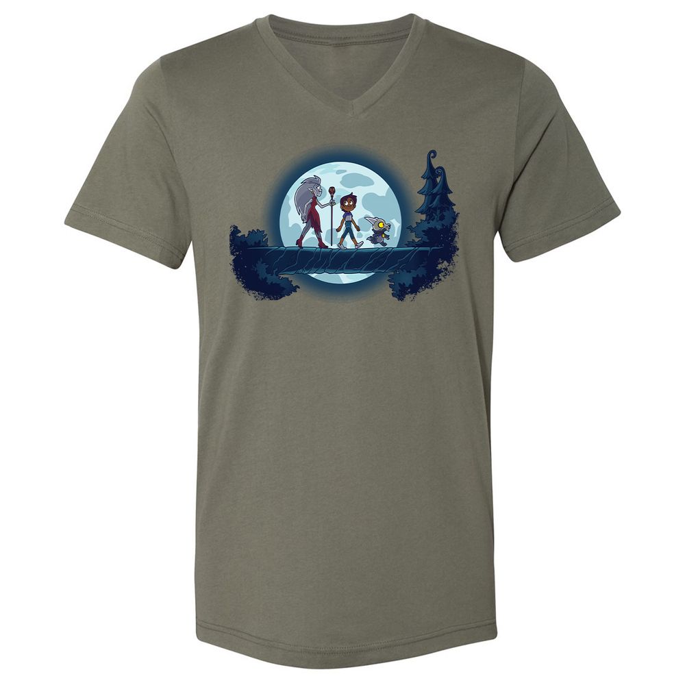 Unisex V-Neck T-Shirt - 18J8VYS6 - Military Green - 10