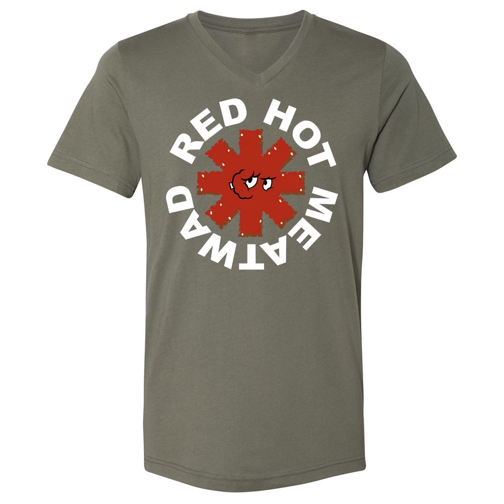 Unisex V-Neck T-Shirt - Z9ZL6VYN - Military Green - 10