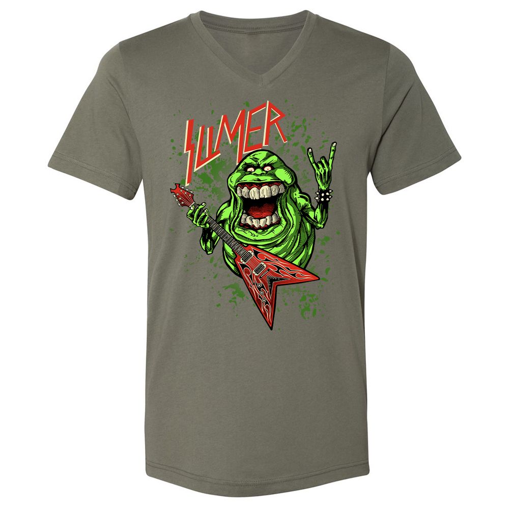 Unisex V-Neck T-Shirt - 2LWM6E55 - Military Green - 10