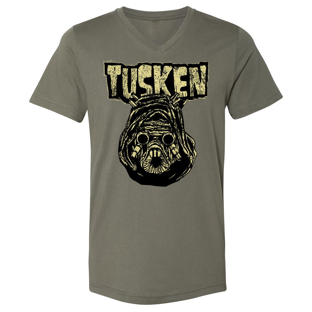 Unisex V-Neck T-Shirt - K8TXQZZA - Military Green - 10