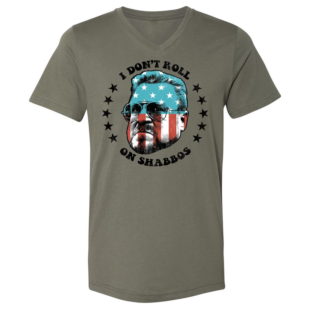 Unisex V-Neck T-Shirt - ZFX29XY1 - Military Green - 10