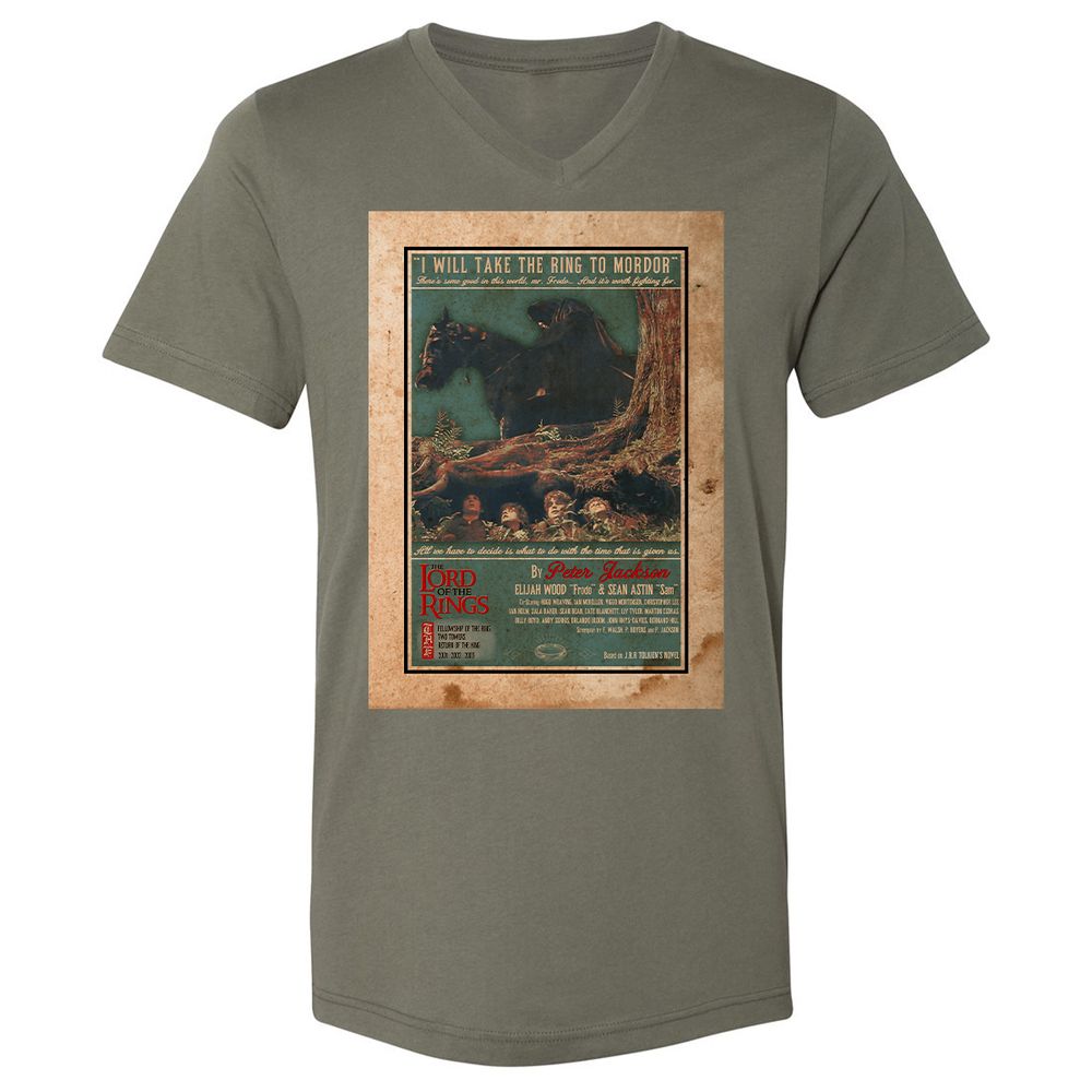 Unisex V-Neck T-Shirt - FBT6SARX - Military Green - 10