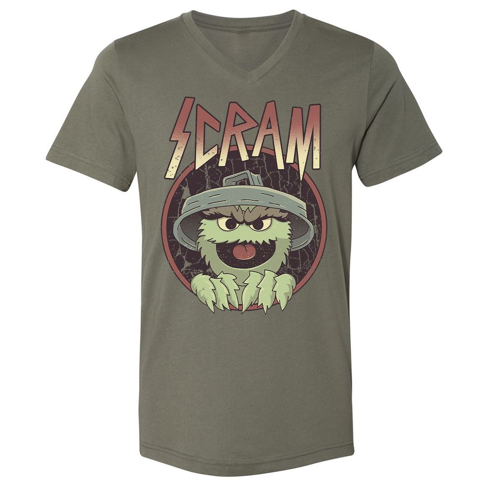 Unisex V-Neck T-Shirt - 6NJ5Y3P1 - Military Green - 10